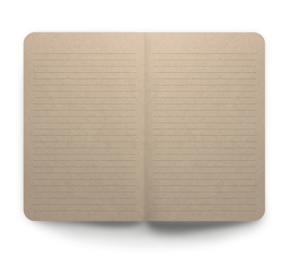 Mountain Van Kraft Layflat Notebook: Kraft