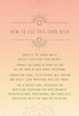 Gratitude: Card Deck and Guidebook