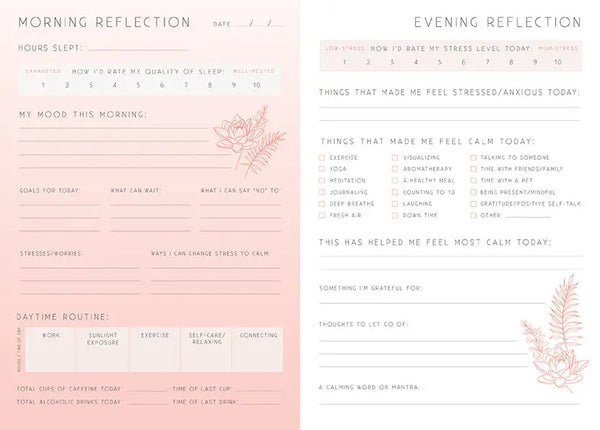 Self-Care: A Day and Night Reflection Journal | Rebel Villa